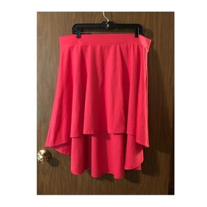 Pink Hi-Low Skirt